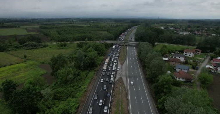 Sakarya'da Kurban Bayramı Trafik Yoğunluğu