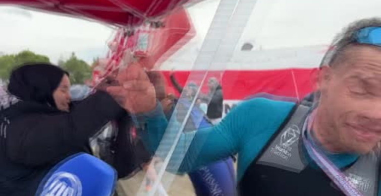 Salda Duatlonu Türkiye Kupası’nda Rüzgar Zorlu Anlar Yaşattı