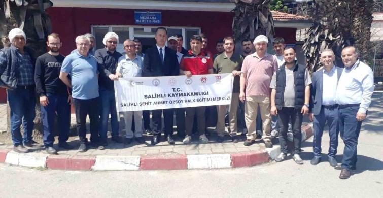 Salihli'de Kurban Kesim Kursu Tamamlandı