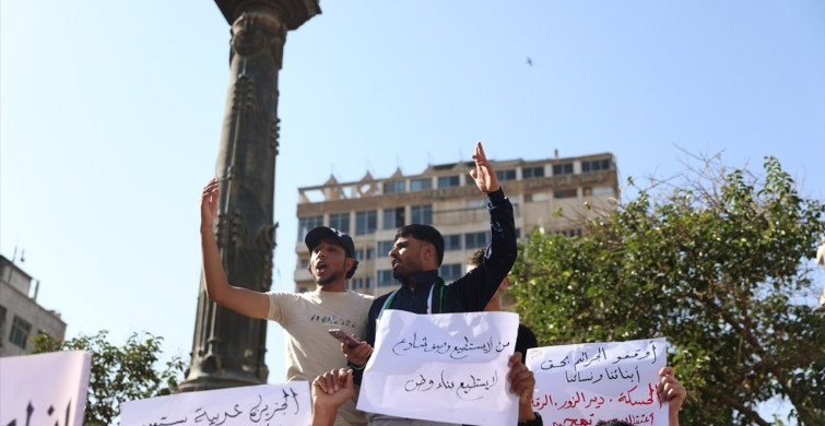 Şam'da PKK/YPG'ye Karşı Protesto Gösterisi Düzenlendi