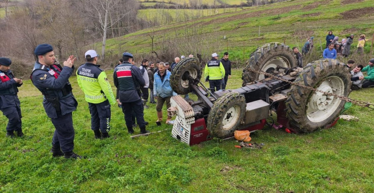 Samsun Alaçam'da Traktör Devrildi: 1 Ölü, 1 Yaralı