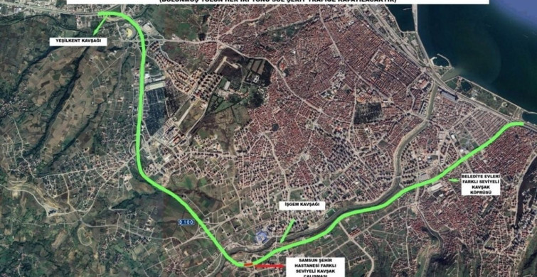 Samsun Şehir Hastanesi kavşak çalışması başlıyor