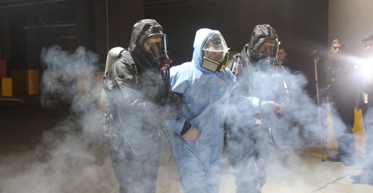 Samsun Şehir Hastanesi'nde KBRN Tatbikatı Gerçekleştirildi