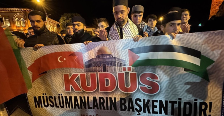 Samsun ve Çorum'da Küresel Sumud Filosu'na Destek Gösterileri