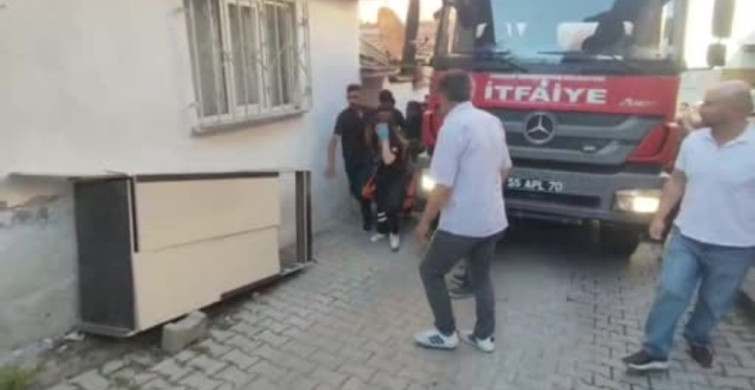 Samsun Vezirköprü'de ev yangını: 1 kişi ağır yaralı