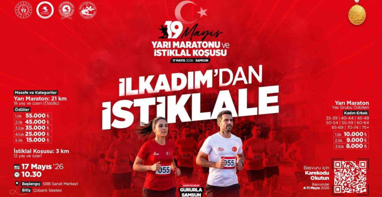 Samsun'da 19 Mayıs Yarı Maratonu ve İstiklal Koşusu Heyecanı
