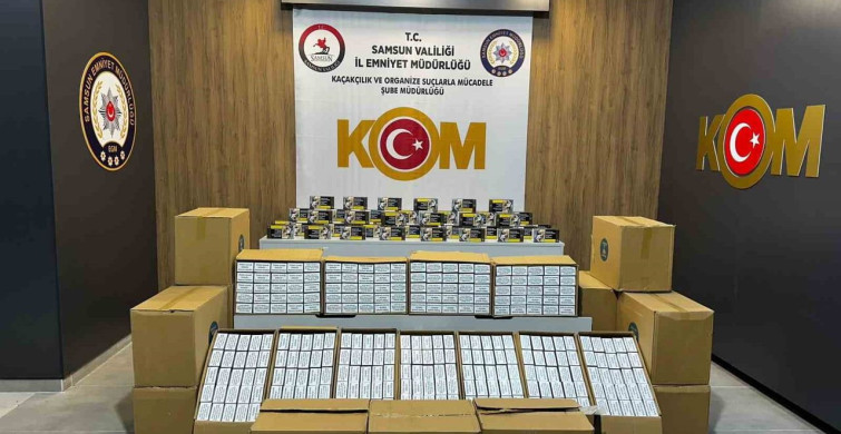 Samsun'da 410 Bin Kaçak Makaron Ele Geçirildi