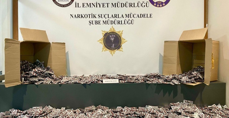 Samsun'da 47 Bin Sentetik Ecza Hapı Ele Geçirildi