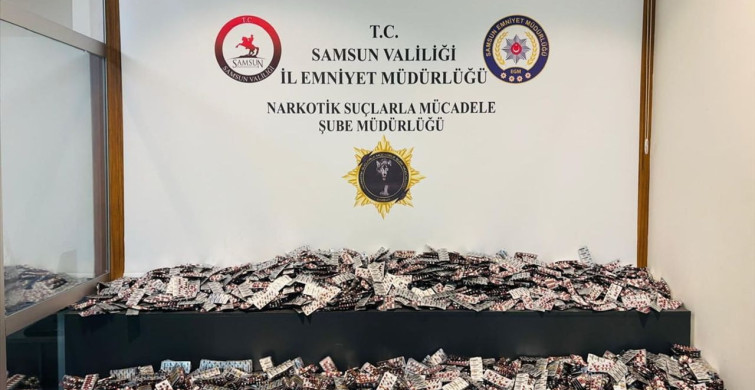 Samsun'da Büyük Narkotik Operasyonu: 24 Bin Sentetik Ecza Hap Ele Geçirildi