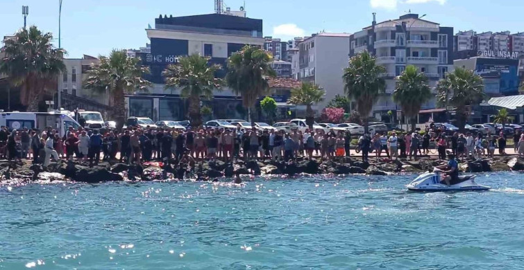 Samsun'da denizde boğulma tehlikesi geçiren kişi hastaneye kaldırıldı: durumu ağır