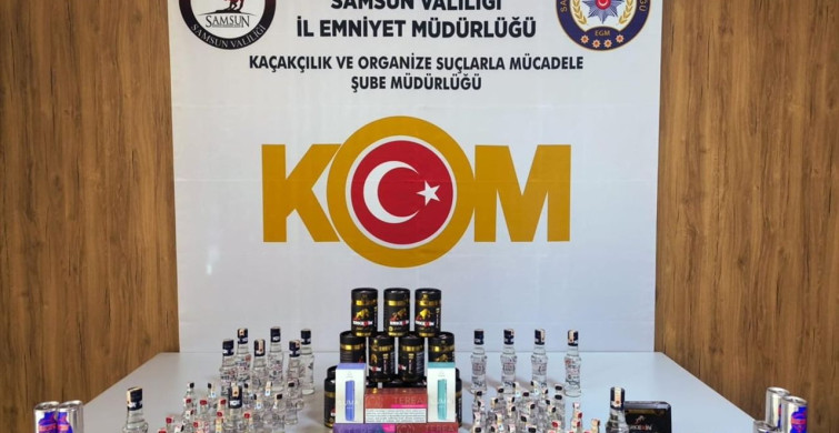 Samsun'da Kaçak Alkol ve Tütün Operasyonu: 1 Gözaltı