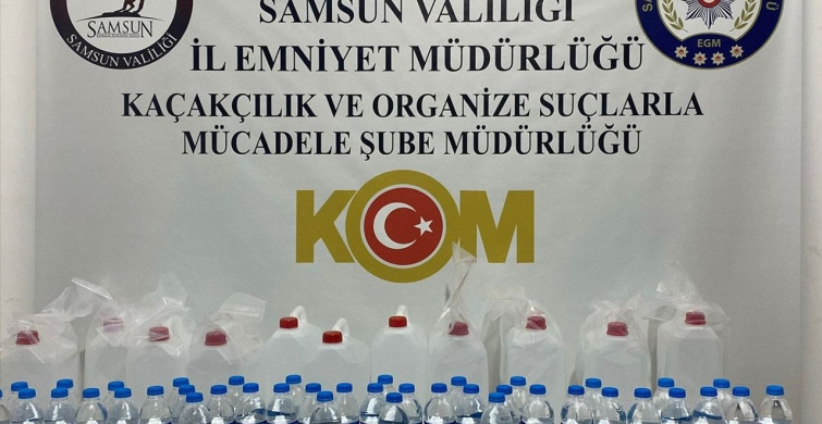 Samsun'da Kaçak İçki Operasyonu: 1 Gözaltı
