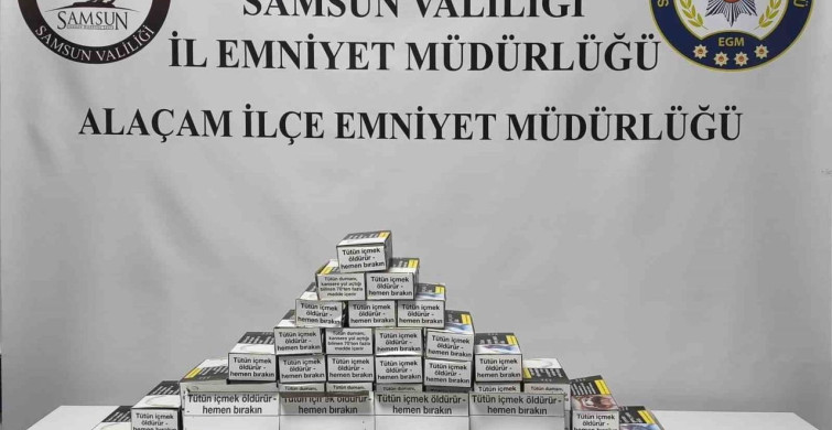 Samsun'da Kaçak Makaron Operasyonu