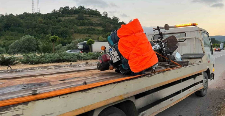 Samsun'da köpeğe çarpan motosiklet kazasında iki kişi yaralandı