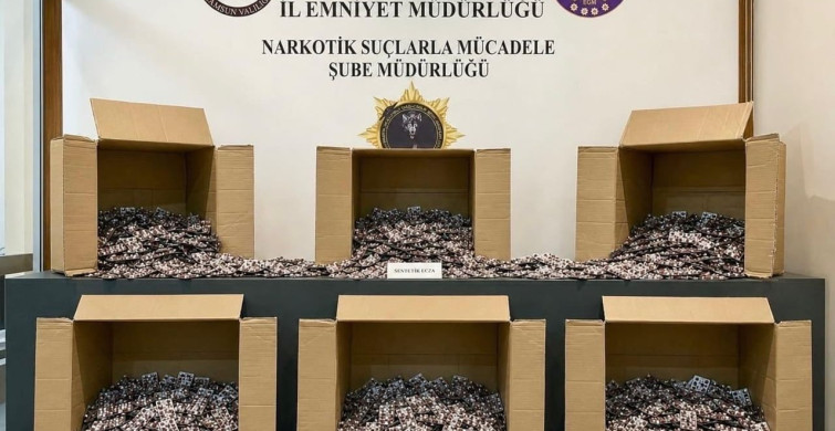 Samsun'da Narkotik Operasyonu: 172 Bin Uyuşturucu Hap Ele Geçirildi
