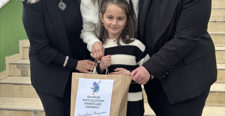 Samsun'da Ramazan Bayramı İçin Çocuklara Hediye