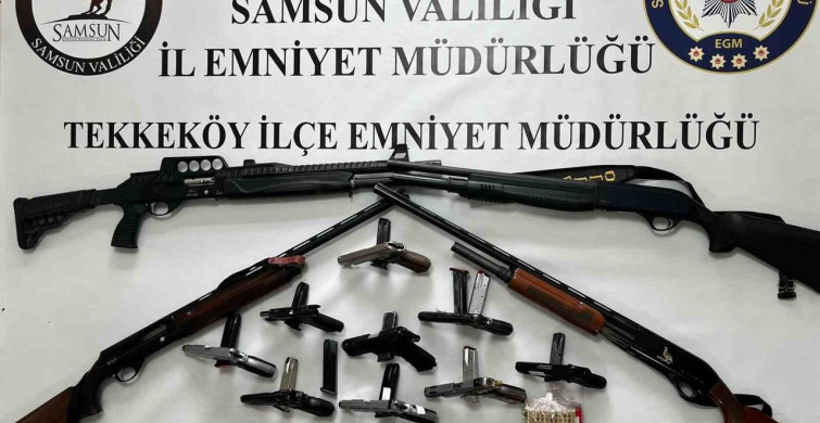 Samsun'da Ruhsatsız Silah Operasyonu: 4 Şüpheli Gözaltında