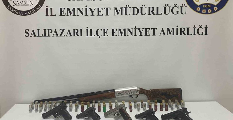 Samsun'da Silah Operasyonu: Çok Sayıda Silah ve Mühimmat Ele Geçirildi