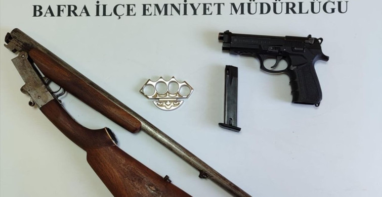 Samsun'da Silahlı Havaya Ateş Açan Zanlı Yakalandı