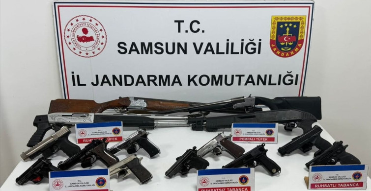 Samsun'da Sosyal Medya Üzerinden Havaya Ateş Eden 6 Zanlı Yakalandı