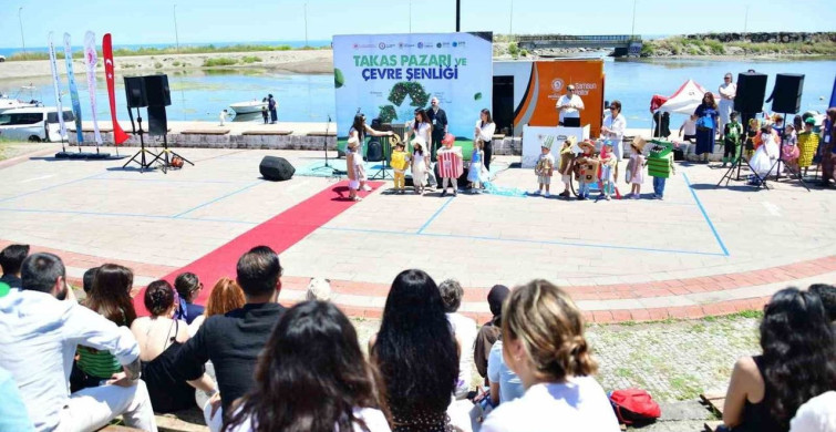 Samsun'da Takas Pazarı ve Çevre Şenliği ile Farkındalık Yaratıldı