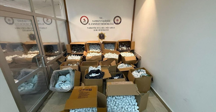 Samsun’da Tarihi Uyuşturucu Operasyonu: 421 Bin Hap Ele Geçirildi