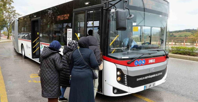 Samsun'da Toplu Taşımada Yoğunluk Artıyor