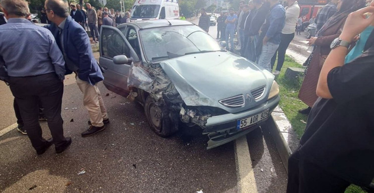 Samsun'da Trafik Kazası: 3 Yaralı