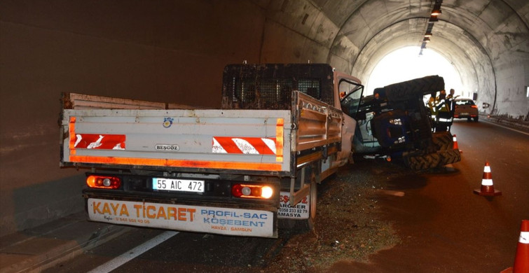 Samsun'da Tünelde Trafik Kazası: 2 Yaralı Samsun'da Tünelde Trafik Kazası: 2 Yaralı