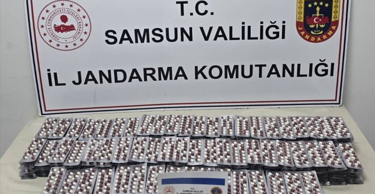 Samsun'da Uyuşturucu Hap Operasyonu: 7 Bin 9 Hap Ele Geçirildi