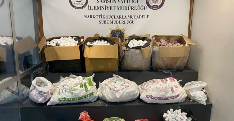 Samsun'da Uyuşturucu Operasyonu: 236 Bin 122 Hap Ele Geçirildi