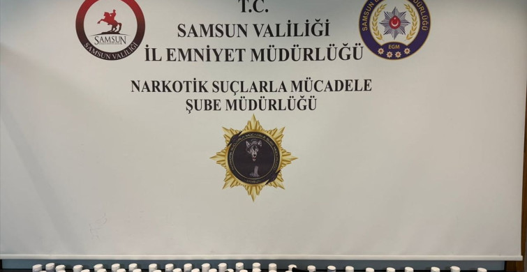 Samsun'da Uyuşturucu Operasyonu: 6 Bin 585 Hap Ele Geçirildi