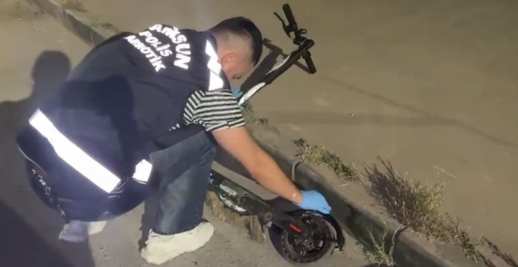 Samsun'da uyuşturucu operasyonu: Scooter bataryasında saklanan maddeler ele geçirildi