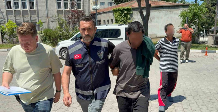 Samsun'da yağmur suyu mazgalları çalındı, iki kişi gözaltına alındı