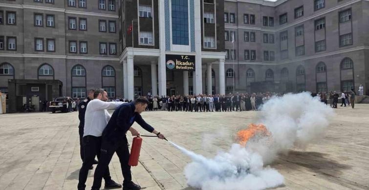 Samsun'da Yangın Tatbikatı Düzenlendi
