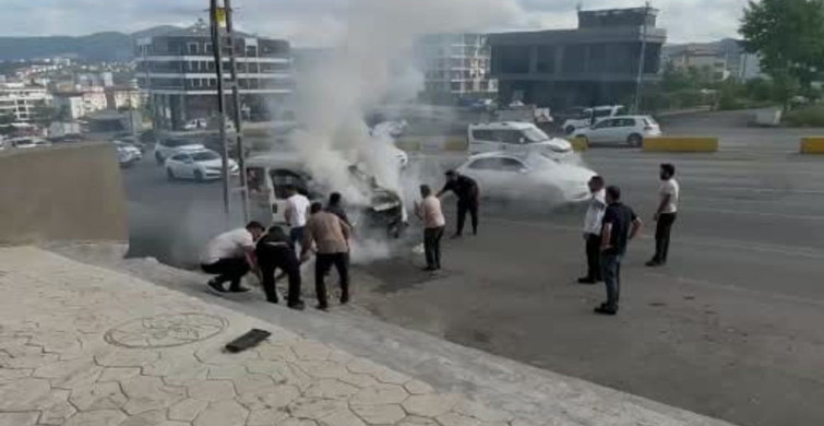 Samsun'da yangın tehlikesi vatandaşların müdahalesiyle önlendi