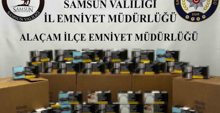 Samsun’da Yapılmış Büyük Dolu Makaron Ele Geçirildi