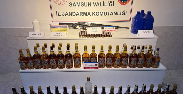 Samsun'da Yılbaşı Öncesi Kaçak İçki Operasyonu
