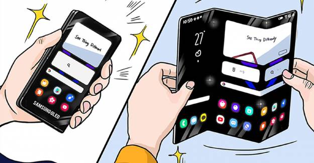 Samsung Üçe Katlanan Telefon Geliştirecek
