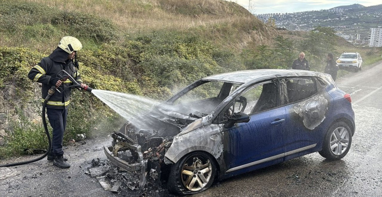 Samsunsporlu Anthony Musaba'nın Otomobili Alev Aldı