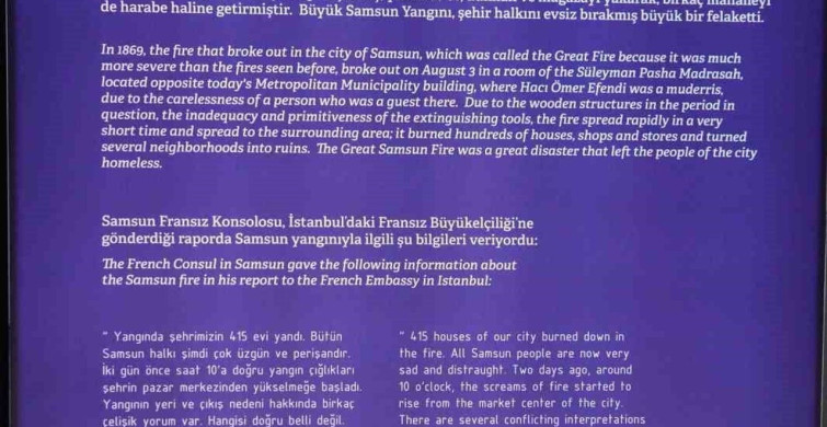 Samsun'un Tarihindeki Büyük Yangın: 500 Ev Yok Oldu