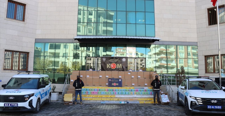 Şanlıurfa'da 43 Bin Paket Kaçak Sigara Ele Geçirildi