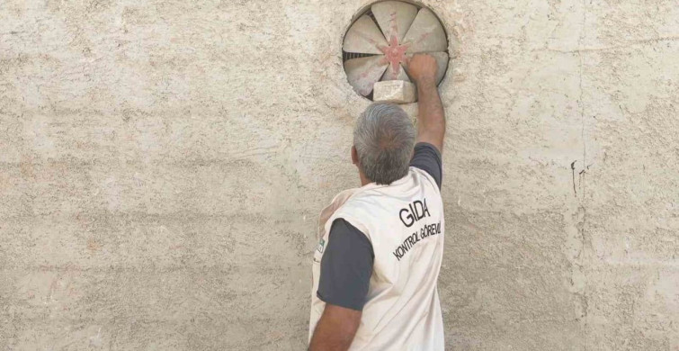 Şanlıurfa’da gıda denetim ekipleri havalandırma deliğinden seslendi