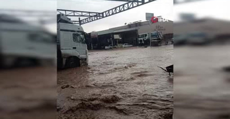Şanlıurfa'da Şiddetli Yağış Fabrikayı Su Bastı