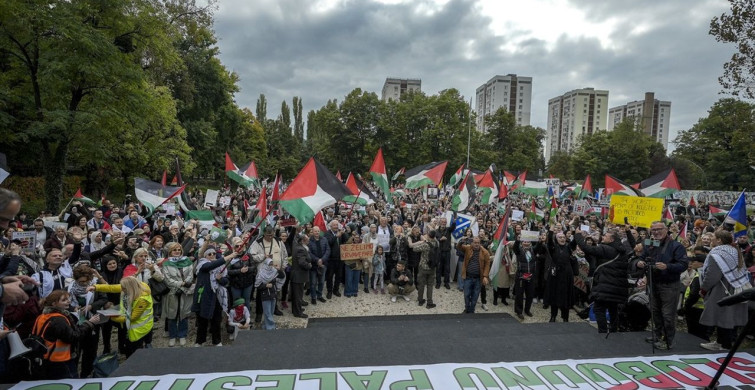 Saraybosna'da Gazze Soykırımı Protestosu