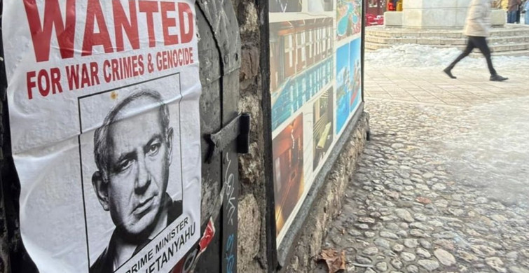 Saraybosna'da Netanyahu'ya Yönelik Protesto