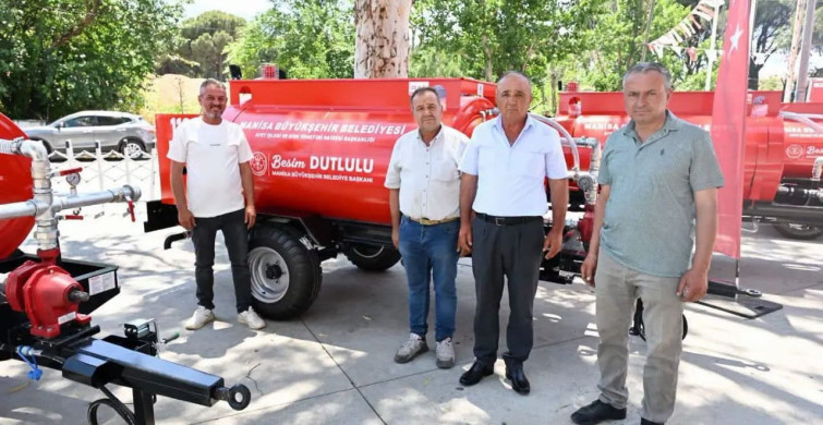 Sarıgöl’de üç mahalleye yangın tankeri desteği