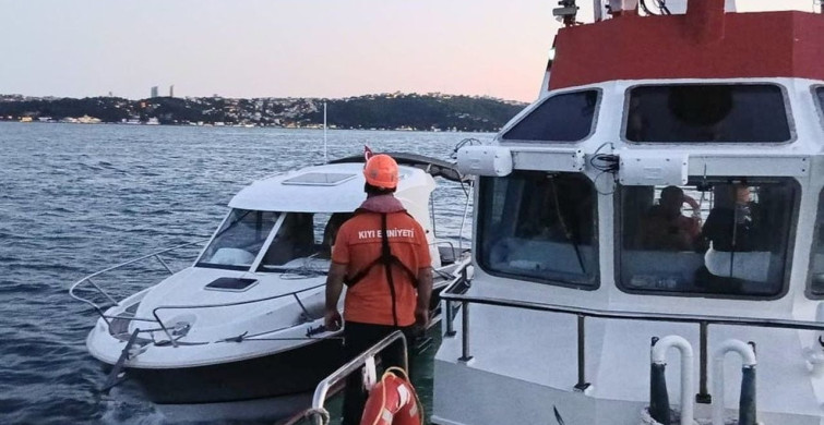 Sarıyer açıklarında su alan tekne kurtarıldı