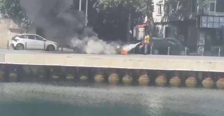 Sarıyer’de yer altı elektrik kablolarında yangın meydana geldi