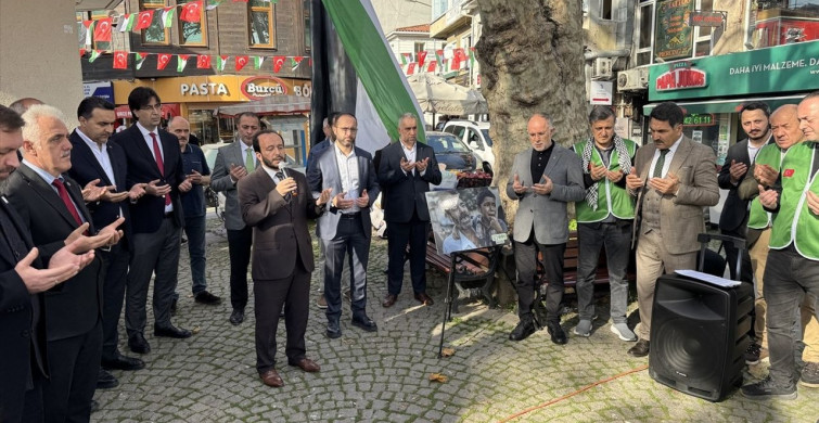 Sarıyer'deki Esnaftan Filistin'e Destek